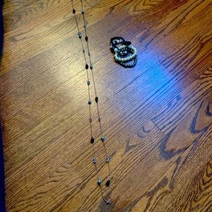 Long necklace and bracelet set